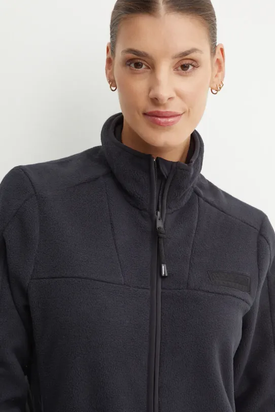 Fleecová mikina Napapijri Yupik 2.0 bez kapuce černá NP0A4I550411