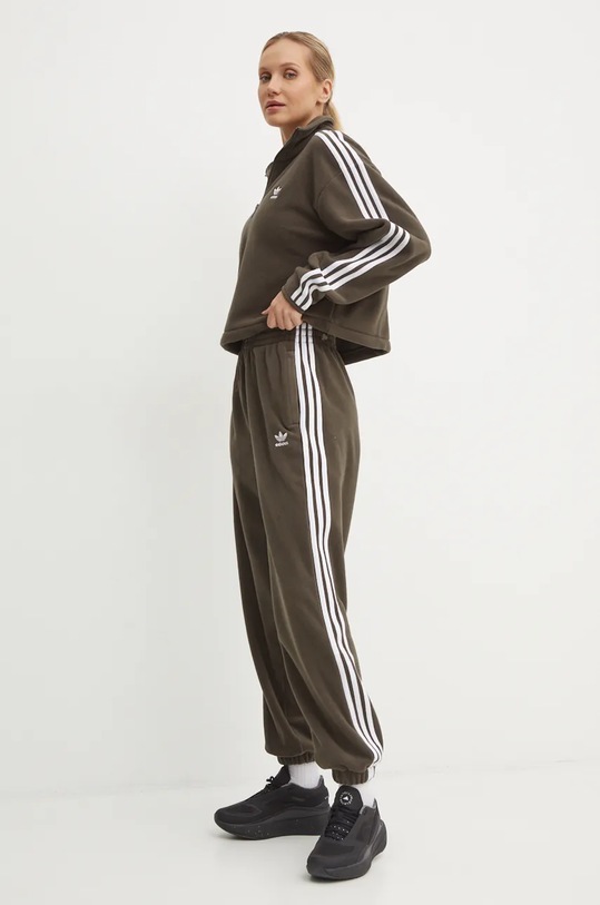 adidas Originals felpa Polarf Half Zip IW3164 verde AW24