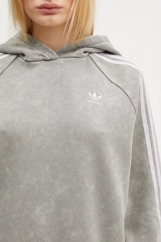 Кофта adidas Originals Wash Hoodie серый IW3414