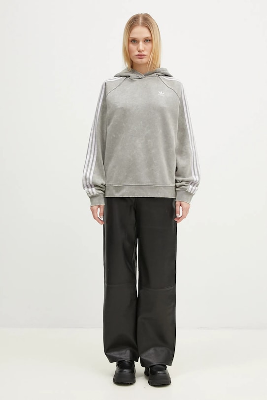 Mikina adidas Originals Wash Hoodie IW3414 šedá