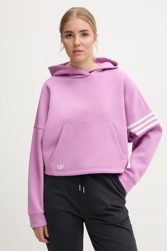 adidas Originals bluză Neuclassicscl Hoodie IW5614 violet AW24