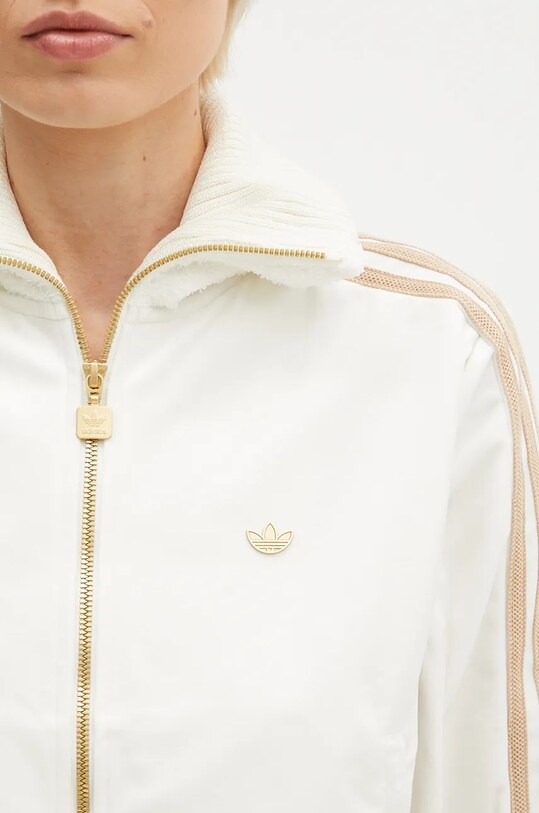 adidas Originals sweatshirt Velvet Tracktop beige IX1057