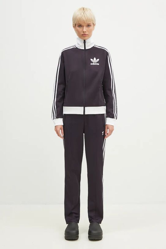 Μπλούζα adidas Originals Beckenbauer Tracktop IY2219 μωβ