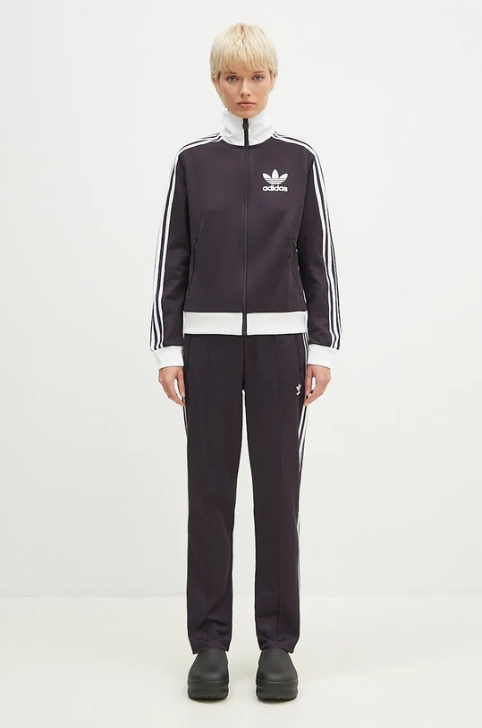 Кофта adidas Originals Beckenbauer Tracktop IY2219 фиолетовой