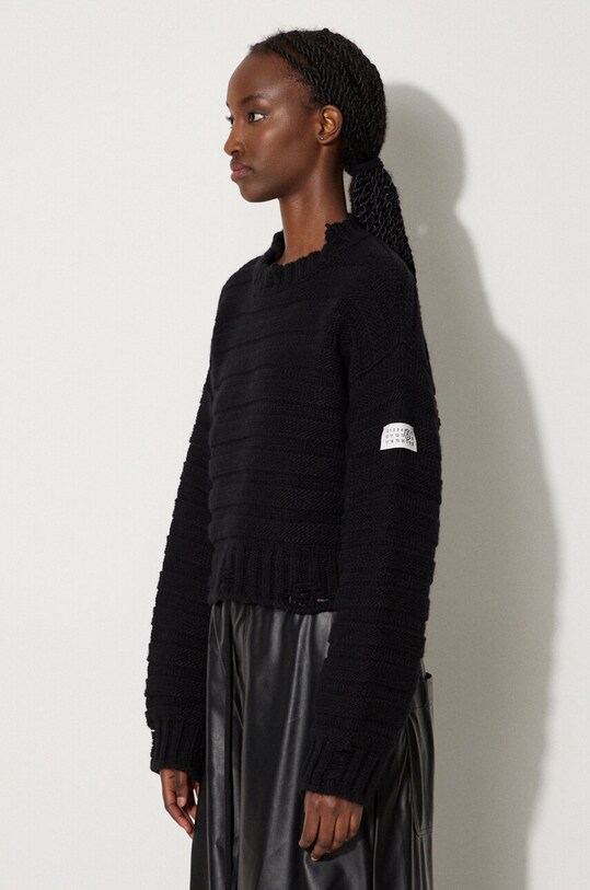 MM6 Maison Margiela wool jumper black S52HL0031.M13040