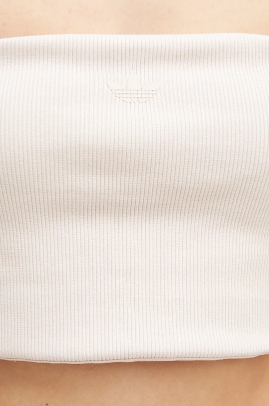 Top adidas Originals Femme Galore Rib Tube Top bež JN3025