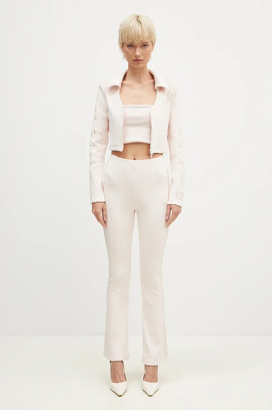 Top adidas Originals Femme Galore Rib Tube Top JN3025 roza