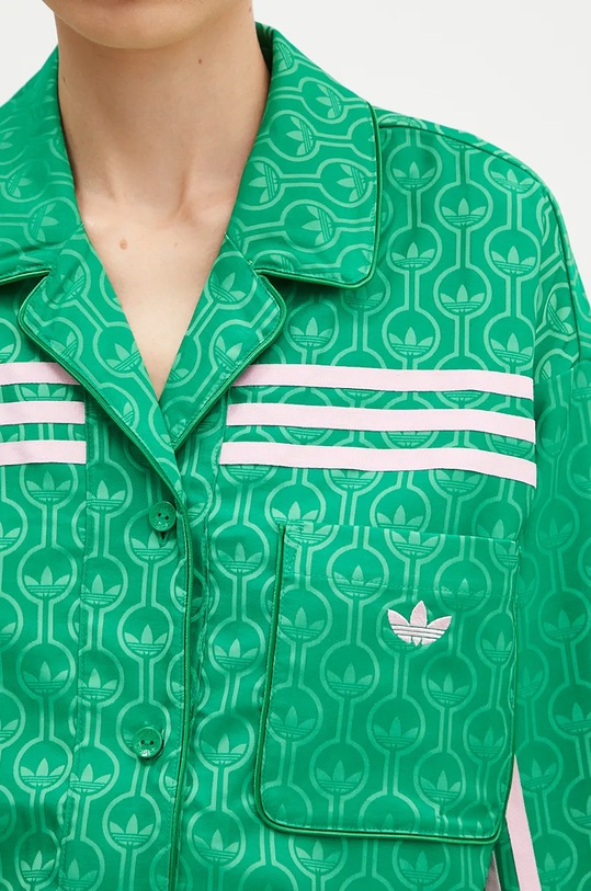 Риза adidas Originals 70s Top зелен JN7659