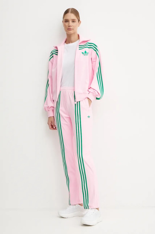 adidas Originals sweatshirt 70s Velour Tracktop JN8284 pink AW24