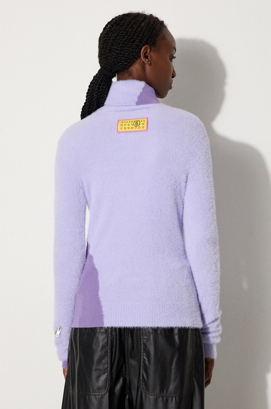 Îmbrăcăminte MM6 Maison Margiela pulover din amestec de lână S62HA0088.M13073 violet