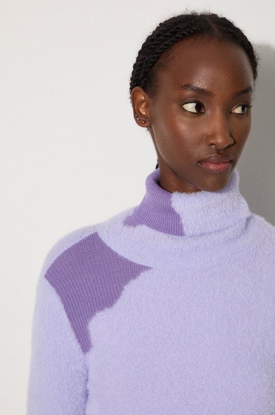 MM6 Maison Margiela pulover din amestec de lână S62HA0088.M13073 violet