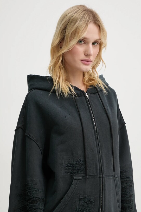 Бавовняна кофта MM6 Maison Margiela сірий S62GU0130.M25004