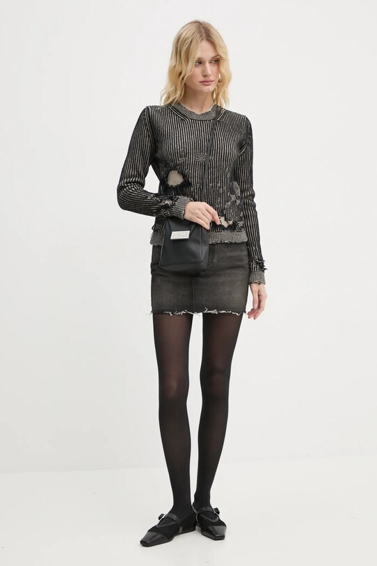 Светр MM6 Maison Margiela S62HL0026.M13076 чорний AW24