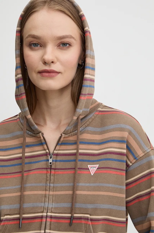 Кофта Guess Originals коричневий W4BQ00.KC811