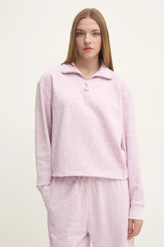 Hugo Blue hanorac de bumbac cu modele violet 50523232