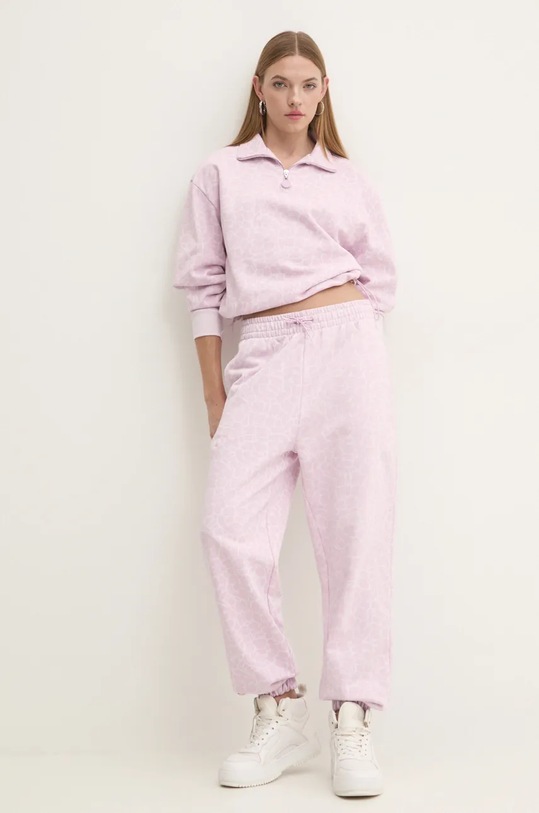 Hugo Blue hanorac de bumbac 50523232 violet AW24