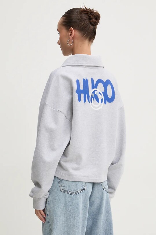 Odzież HUGO Blue bluza bawełniana 50527659 szary