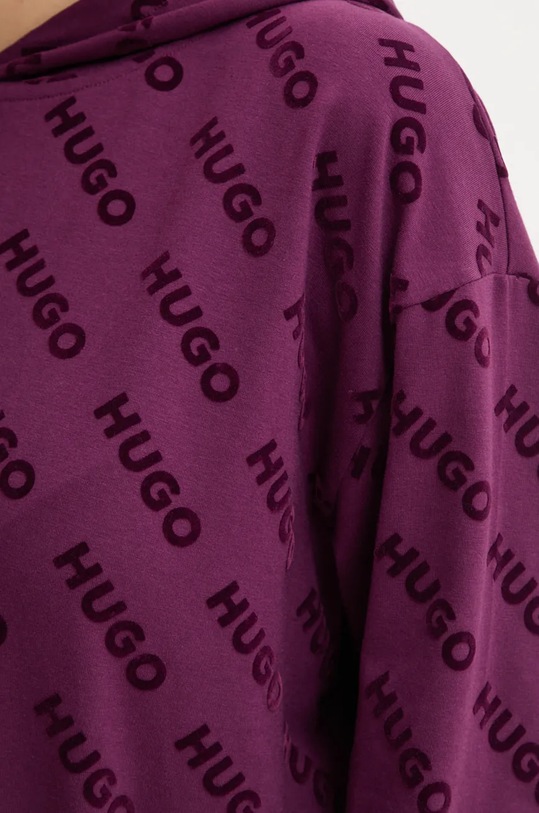 HUGO bluza lounge 50523400 fioletowy