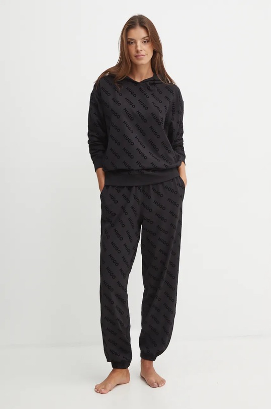 Кофта лаунж HUGO 50523400 чорний AW24