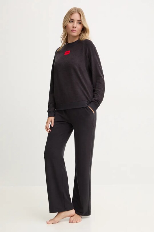 HUGO bluză lounge 50523414 negru AW24