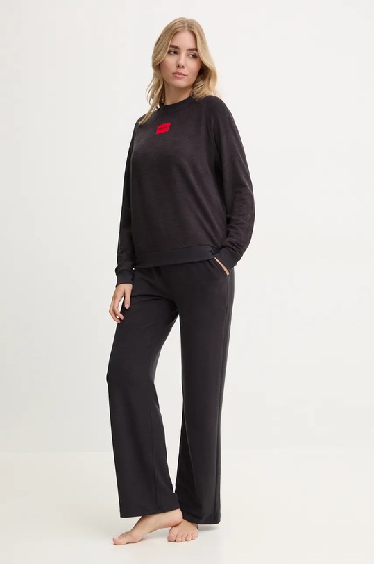 Кофта лаунж HUGO 50523414 чорний AW24