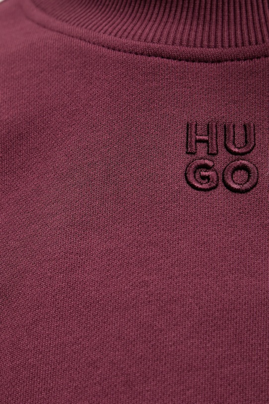 HUGO bluza bawełniana Daxandria 50527463 bordowy