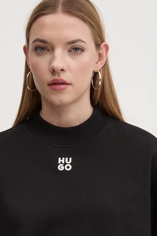 Хлопковая кофта HUGO чёрный 50527463