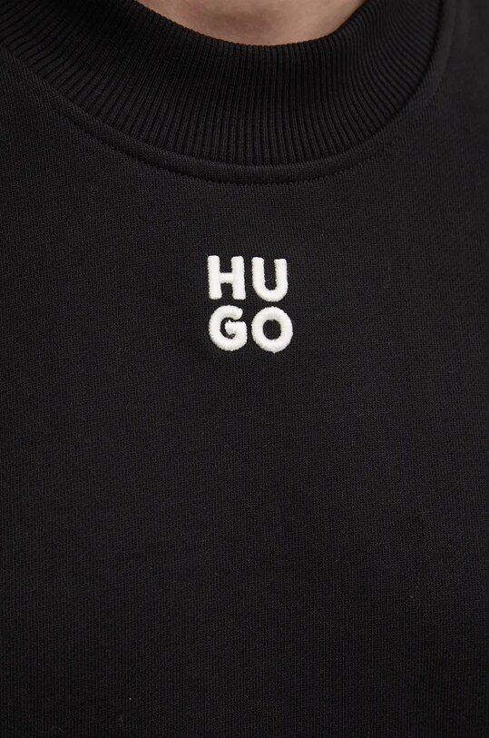 Хлопковая кофта HUGO 50527463 чёрный