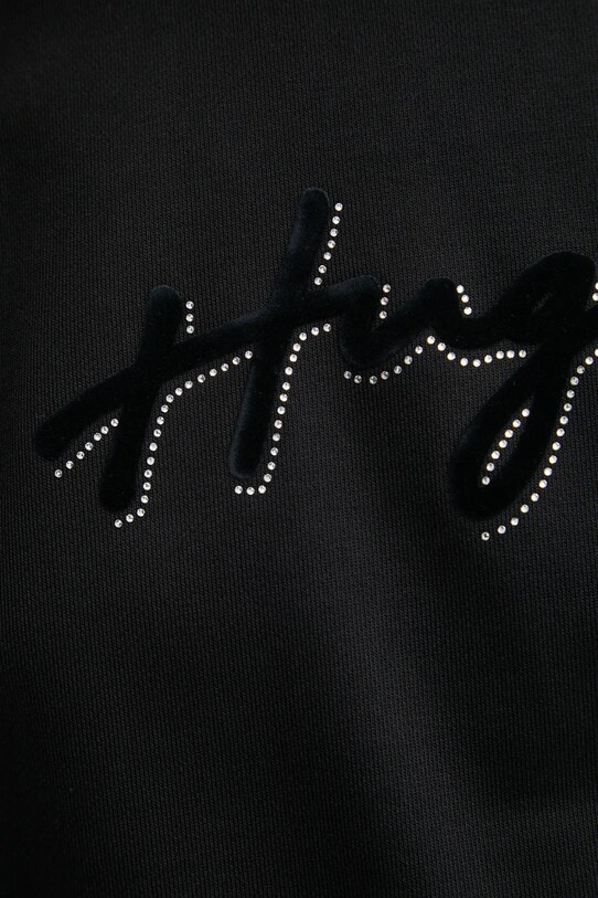 HUGO hanorac de bumbac 50528579 negru