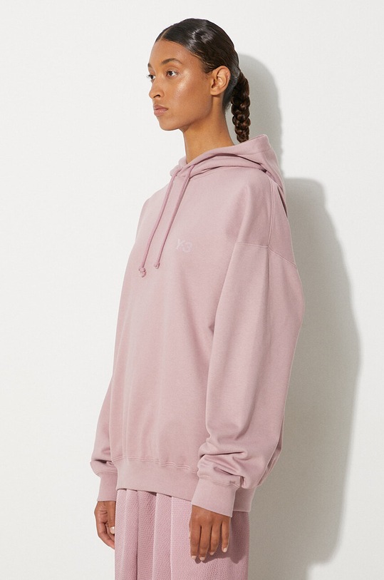 Mikina Y-3 Fleece Hoodie růžová JD9819