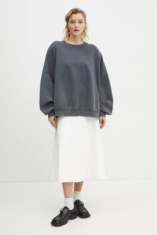 Хлопковая кофта Gestuz 10909679 серый AW24