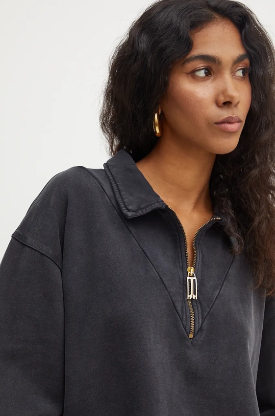 Victoria Beckham hanorac de bumbac gri 1424JSS005891A