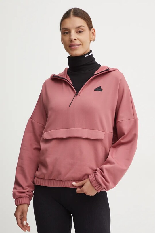 adidas bluza City Escape imprimeu roz IW5217