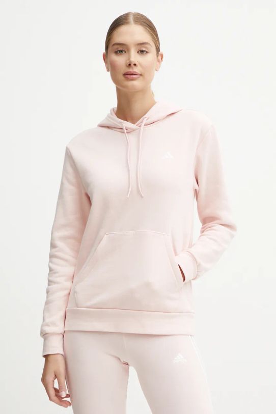 Кофта adidas Essentials з капюшоном рожевий IY1649