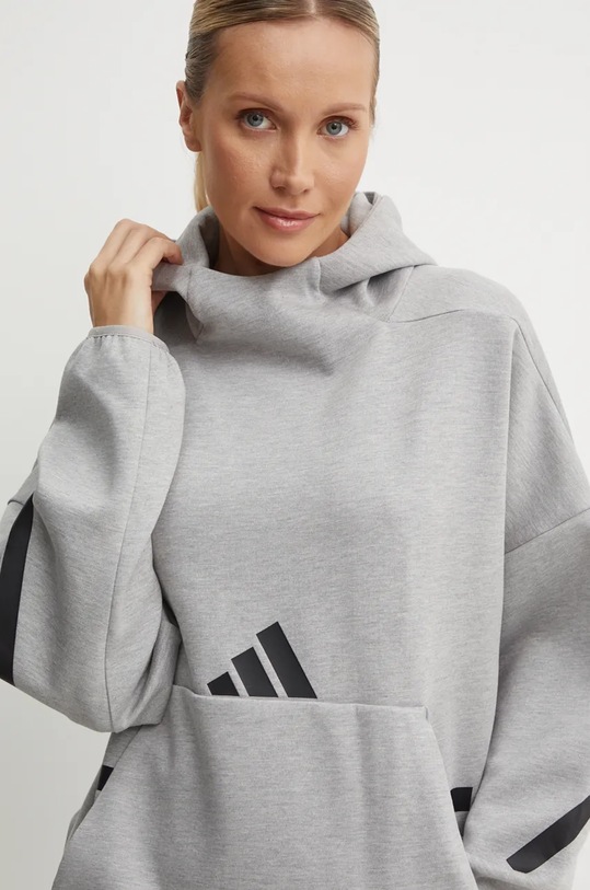 adidas felpa ZNE grigio JD9592