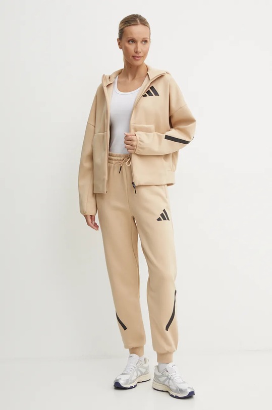 adidas bluza ZNE JD9594 bej AW24
