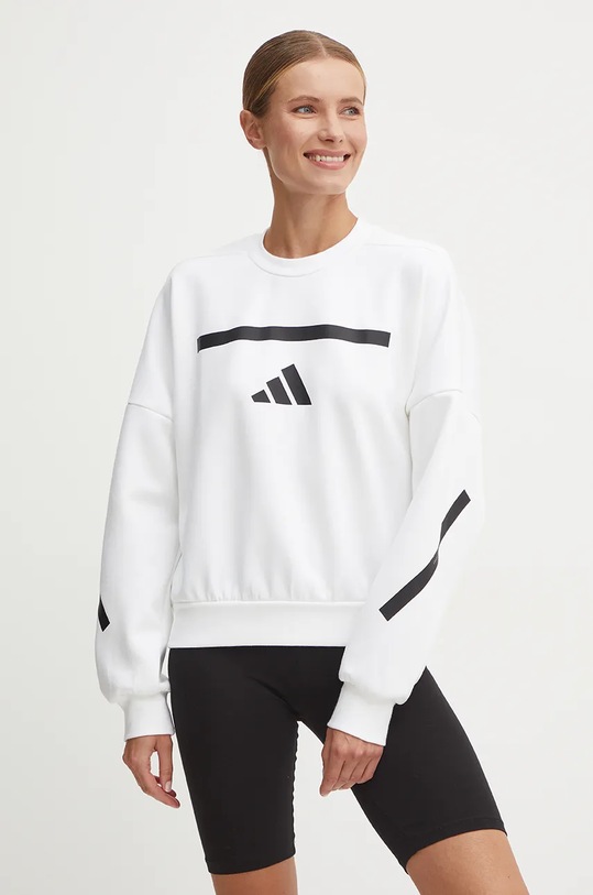 adidas bluza ZNE print alb JI7554