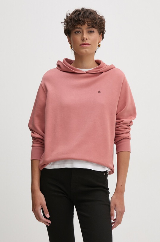 Calvin Klein bluza bawełniana bawełna różowy K20K208062