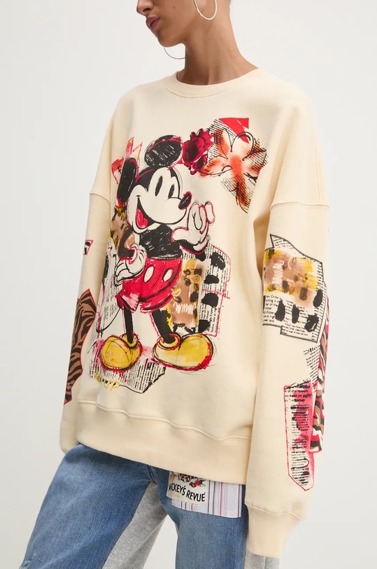 Бавовняна кофта Desigual MICKEYOVERSIZE 24WWSK35