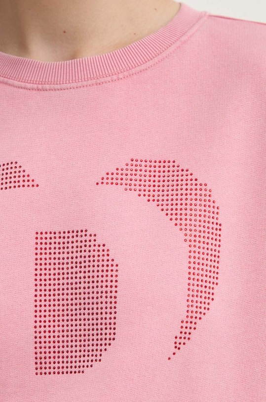 Desigual bluza bawełniana STRASS 24WWSK08 różowy
