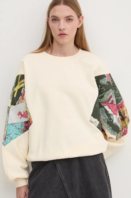 Desigual bluza POSTERS bej 24WWSK26
