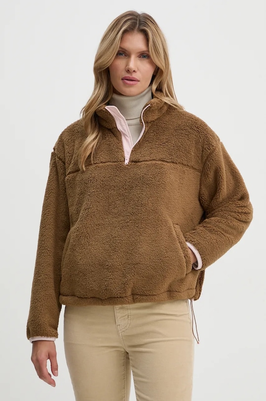 Mikina Levi's bez kapuce hnědá A9339