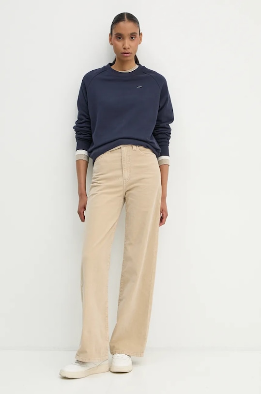 Bavlnená mikina G-Star D25045.D589 tmavomodrá AW24