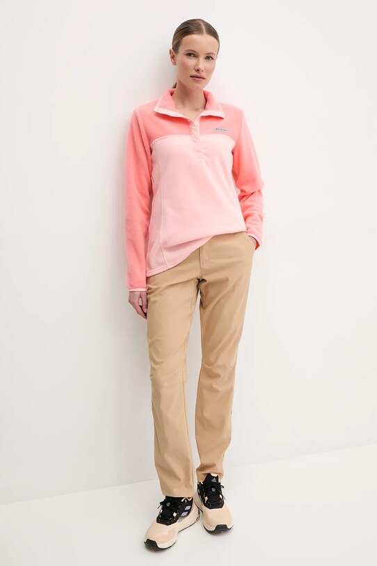 Columbia sportos pulóver Benton Springs 2085651 rózsaszín AW25