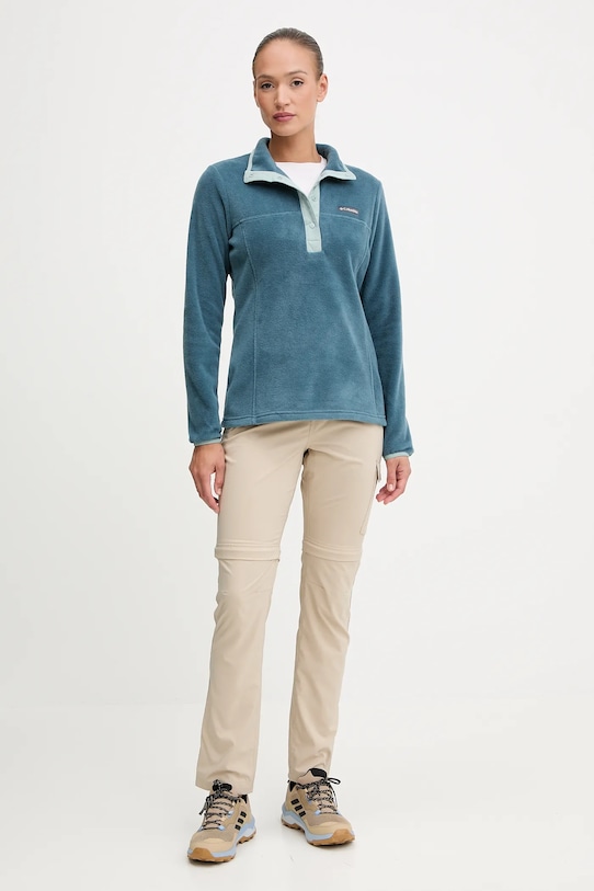 Sportovní mikina Columbia Benton Springs 2085651 tyrkysová AW25