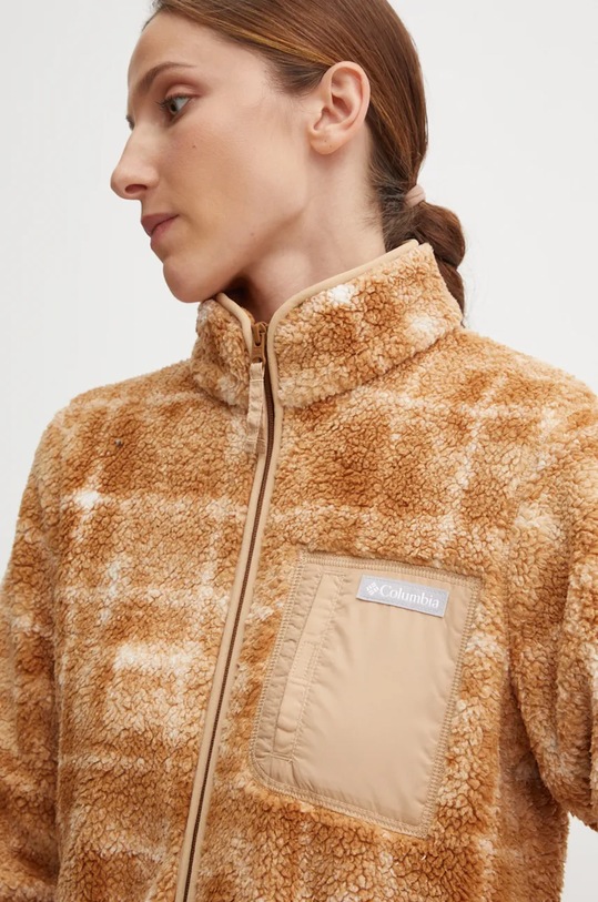 Sportovní mikina Columbia West Bend Print hnědá 2085851