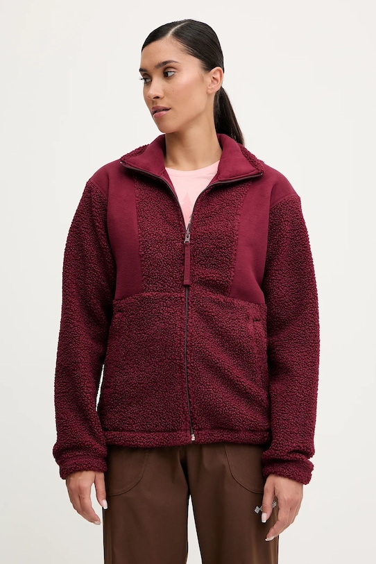 Αθλητική μπλούζα Columbia Panorama χωρίς κουκούλα μπορντό 2085883