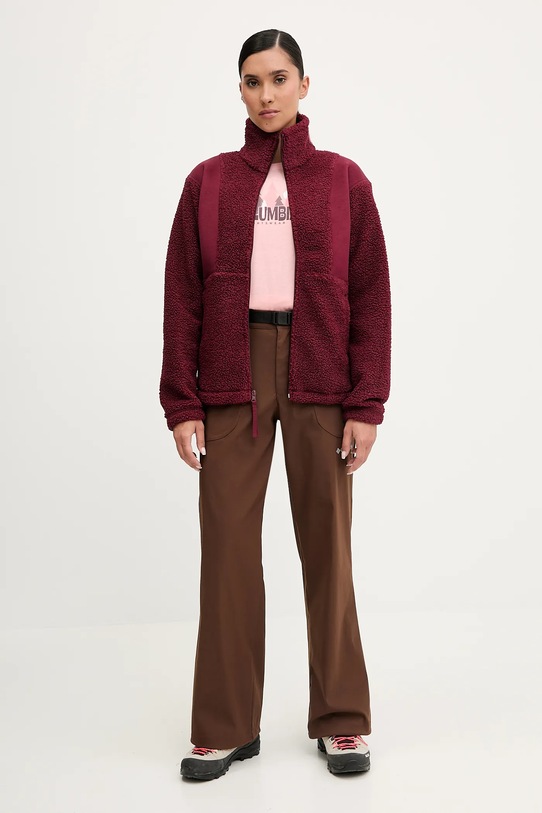 Columbia bluza sportowa Panorama 2085883 bordowy AW25