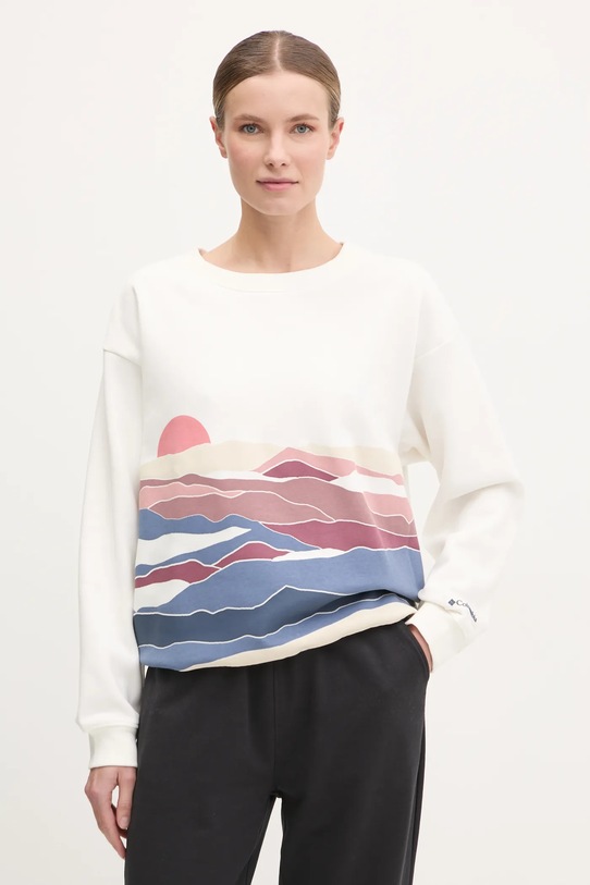 Кофта Columbia Meridian Creek Crew без капюшона бежевий 2086051