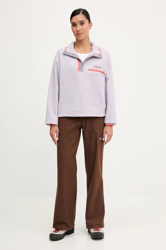Columbia bluza sportowa Helvetia 2092231 fioletowy AW25
